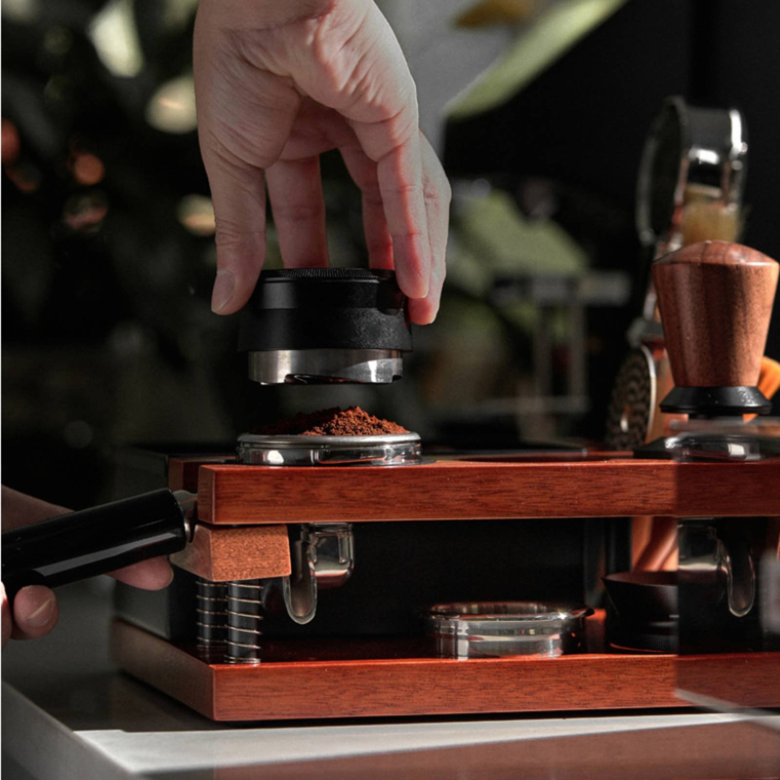 Wood Tamping Station Multi-Fun - Home Barista ulasan dan harga