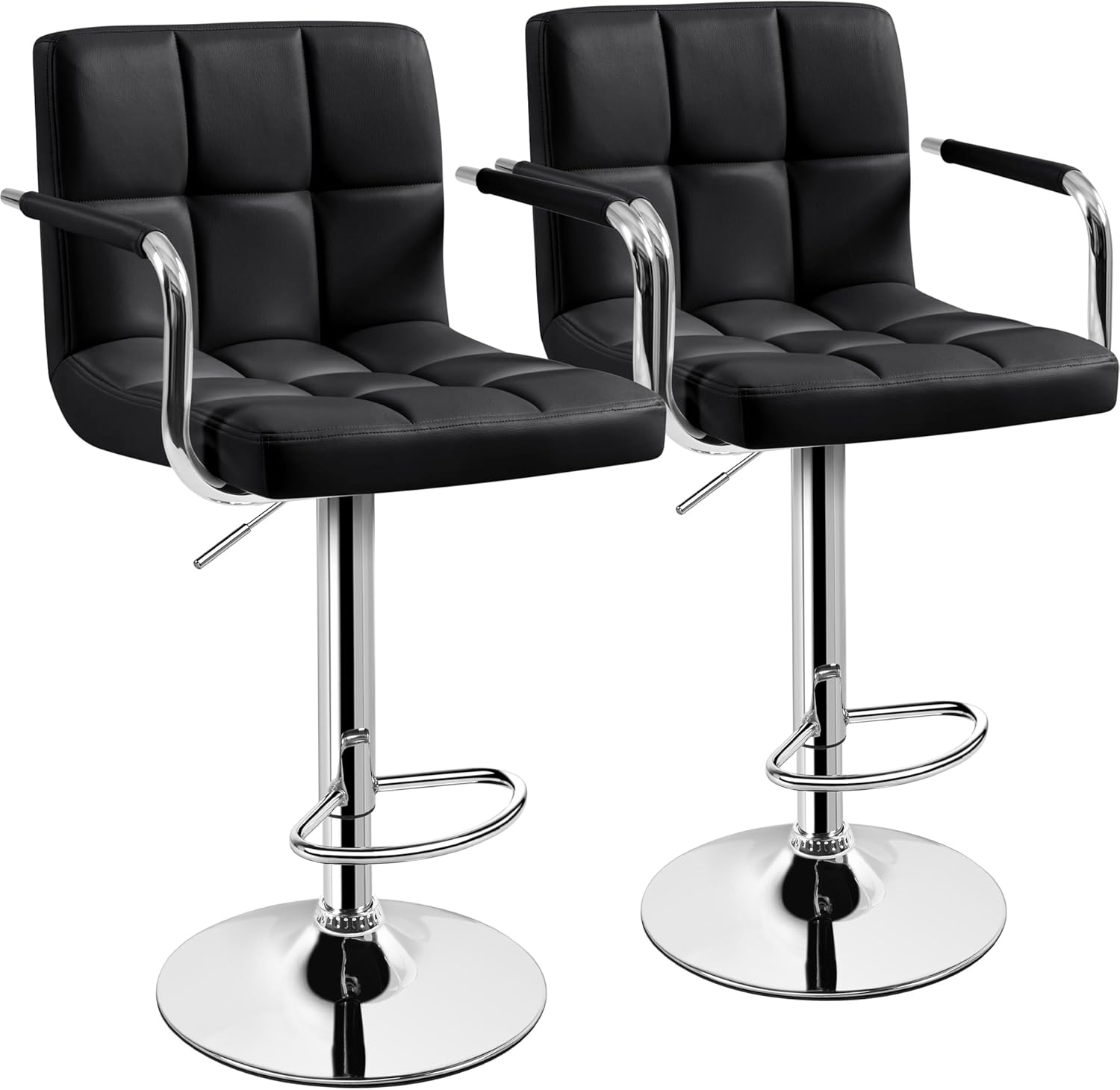 Bar Stools Set Of 2, PU Leathe - Home Bar Stools ulasan dan harga