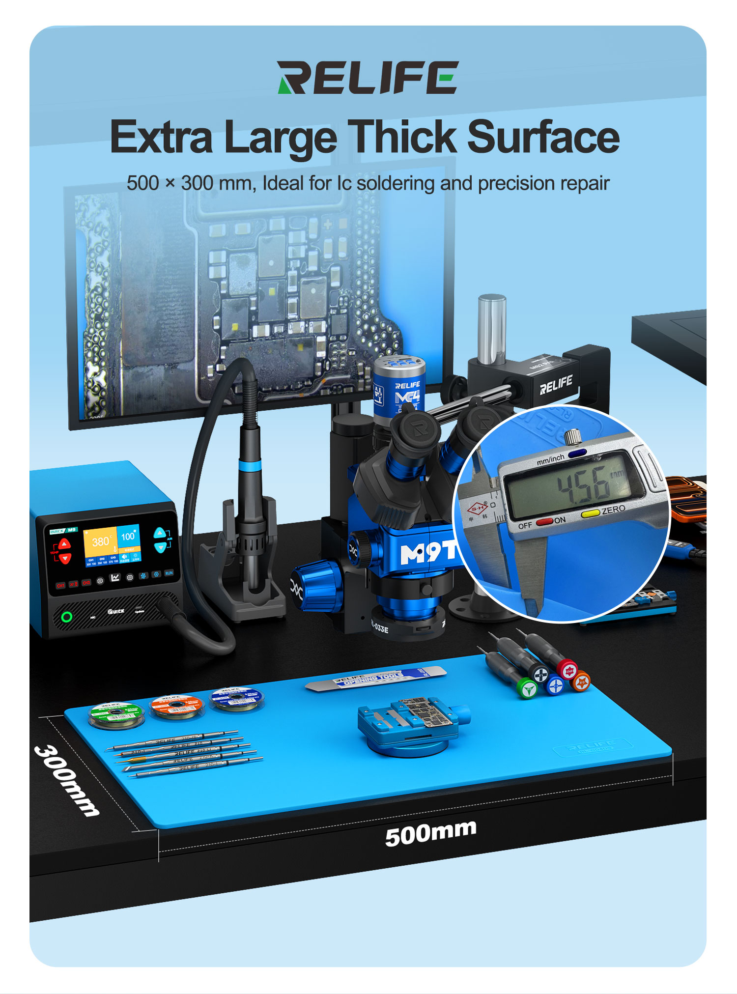 RELIFE RL-004DS 300x500mm Larg - Bar Mat Rubber ulasan dan harga