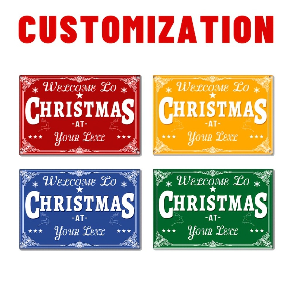 Custom 2D Flat Merry Christmas - Home Bar Signs ulasan dan harga