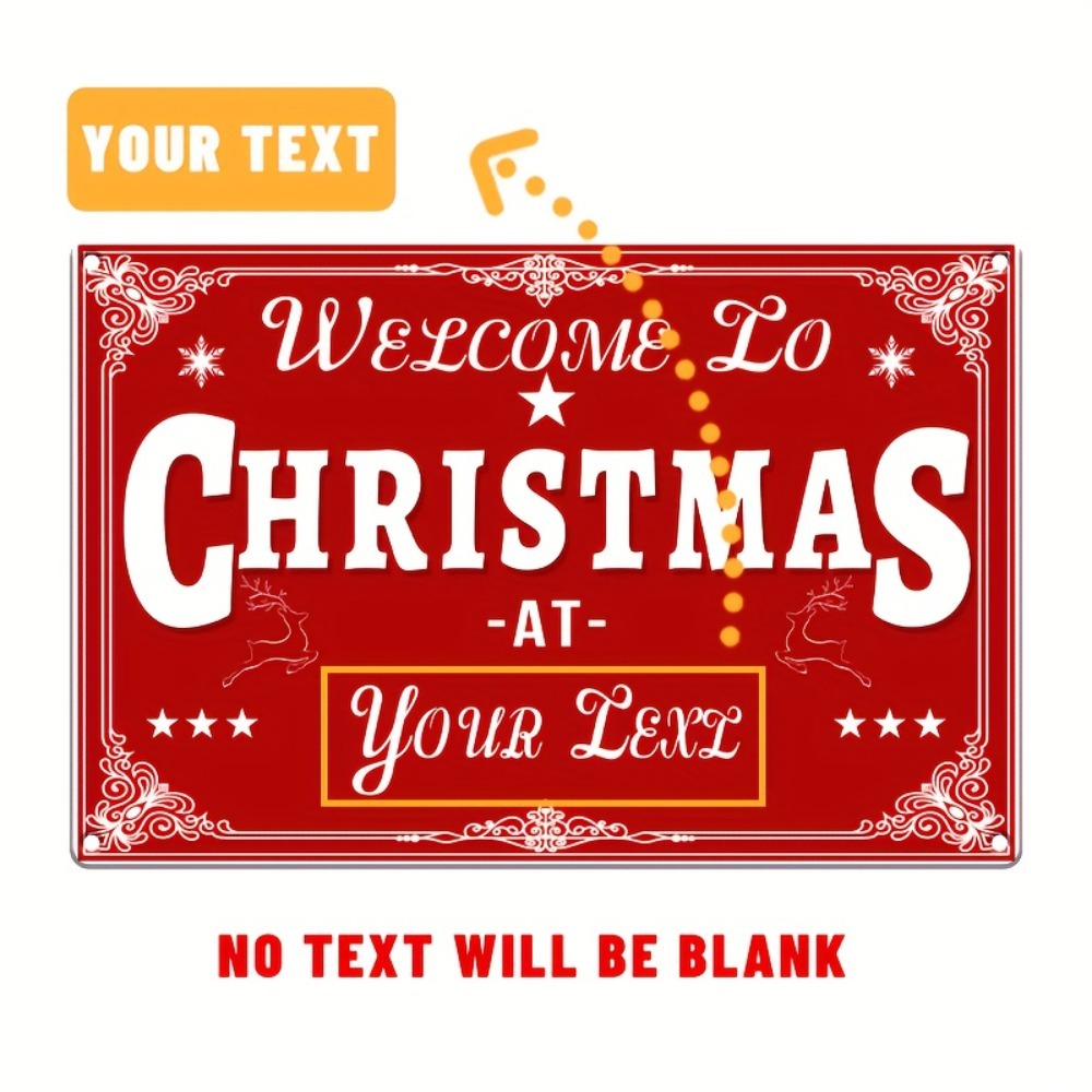 Custom 2D Flat Merry Christmas - Home Bar Signs ulasan dan harga