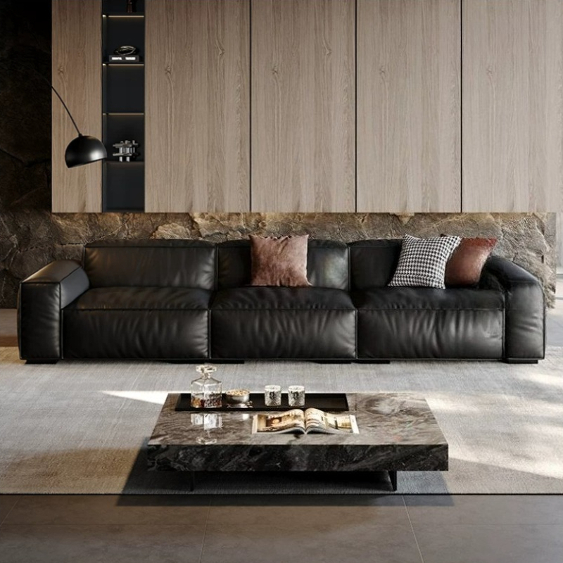 Leather Black Luxury Sofas Bar - Home Barcelona ulasan dan harga