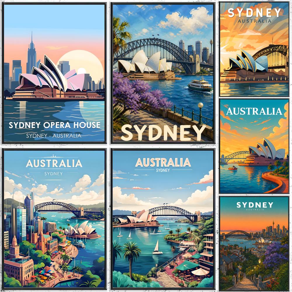Art Sydney Travel Art Poster S - Home Bar Sydney ulasan dan harga