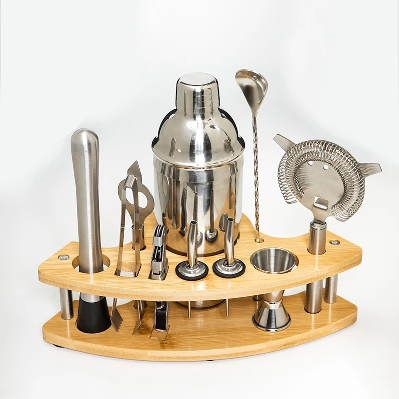 11pcs Stainless Steel Bartende - Boston Shaker Set ulasan dan harga