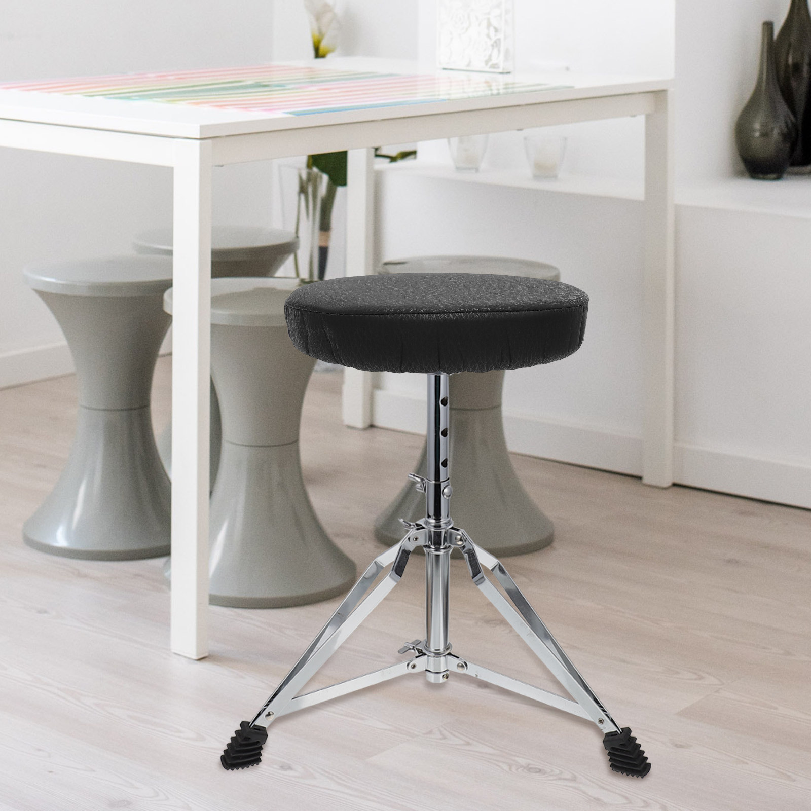 Super Round Stool Cover Black  - Home Bar Stools ulasan dan harga