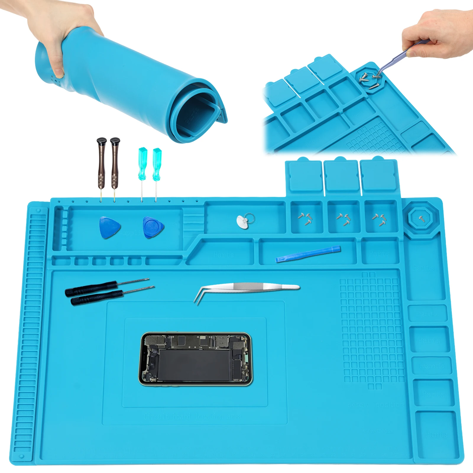 45x30cm Silicone Soldering Mat - Bar Mat Rubber ulasan dan harga