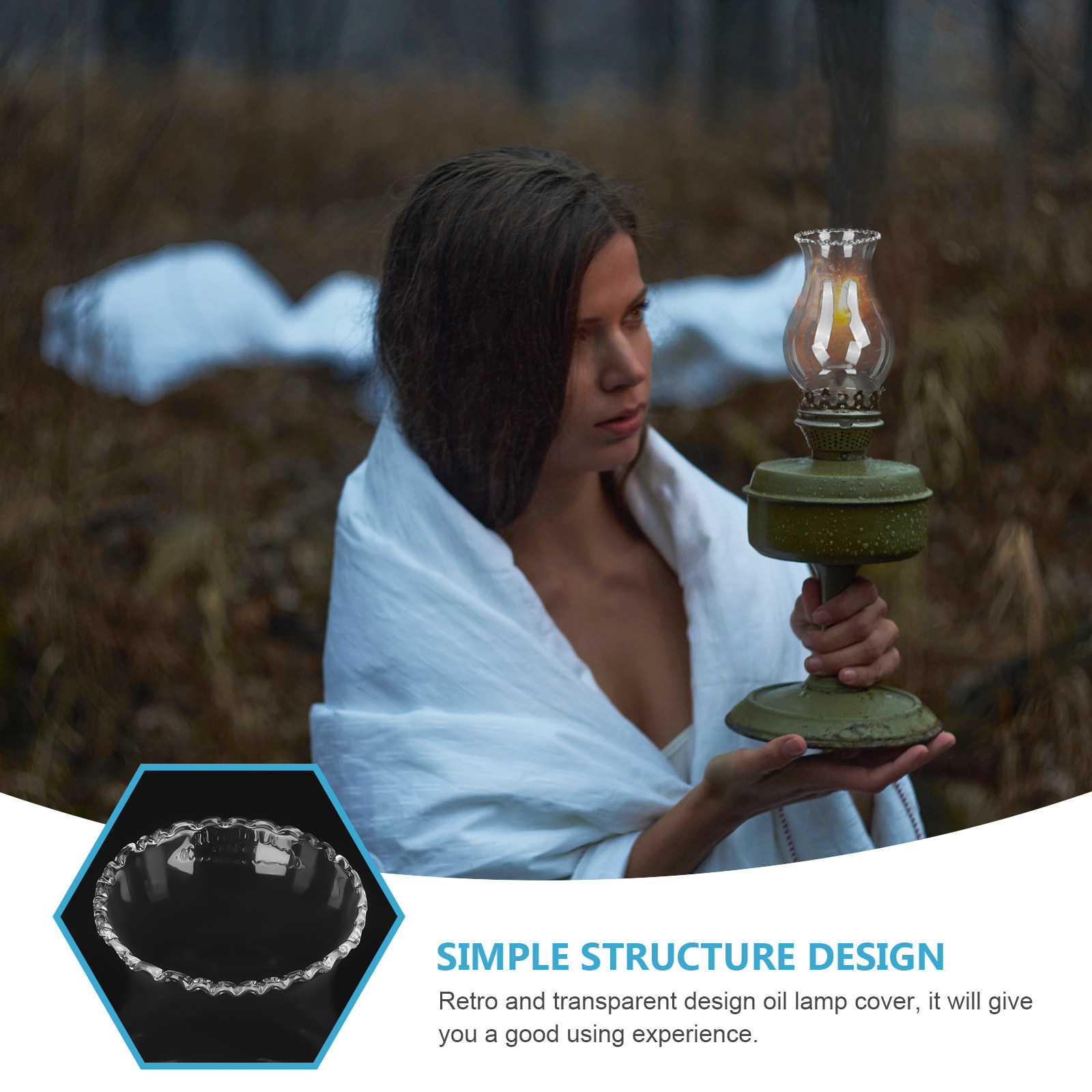 Retro Glass Lampshade for Oil  - Old Fashioned Glass ulasan dan harga