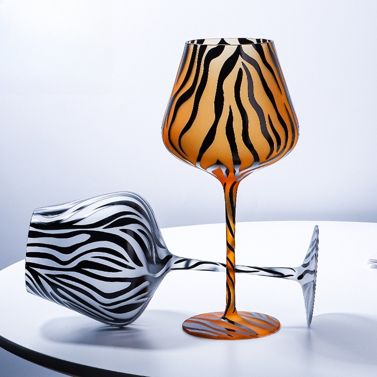 Creative Painted Tiger Leopard - Highball Glass Set ulasan dan harga
