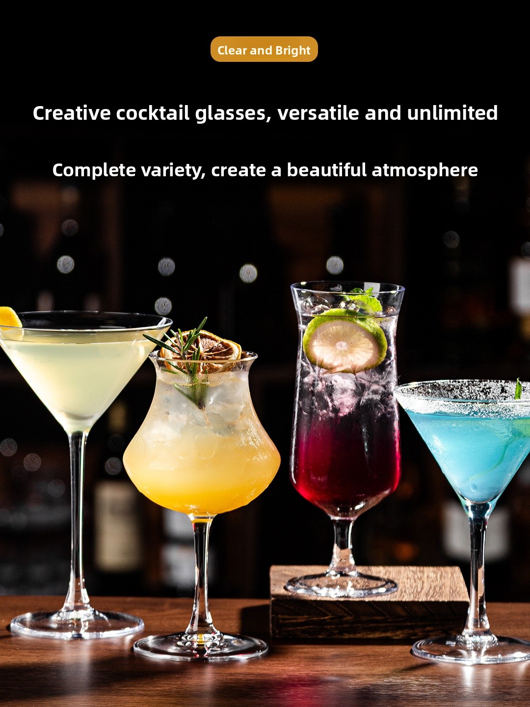 Premium Crystal Glass Cocktail - Highball Glass Set ulasan dan harga