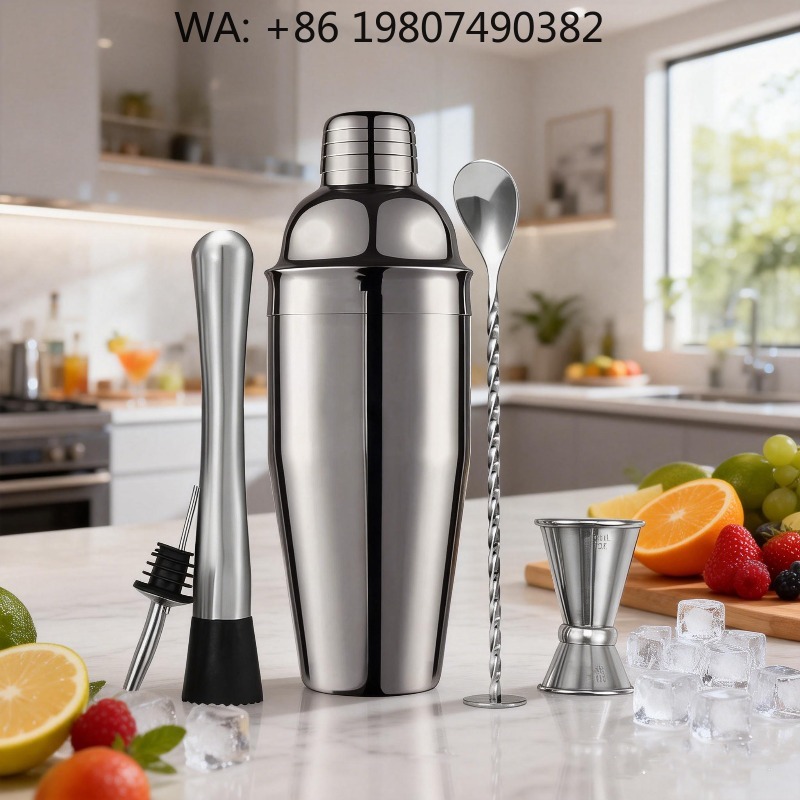 5-Piece Stainless Steel Bar Mi - Boston Shaker Set ulasan dan harga