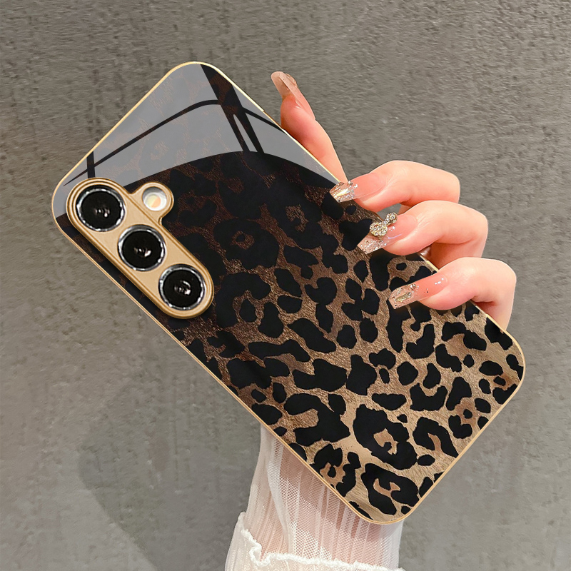 Retro Leopard Print 2D Phone C - Old Fashioned Glass ulasan dan harga